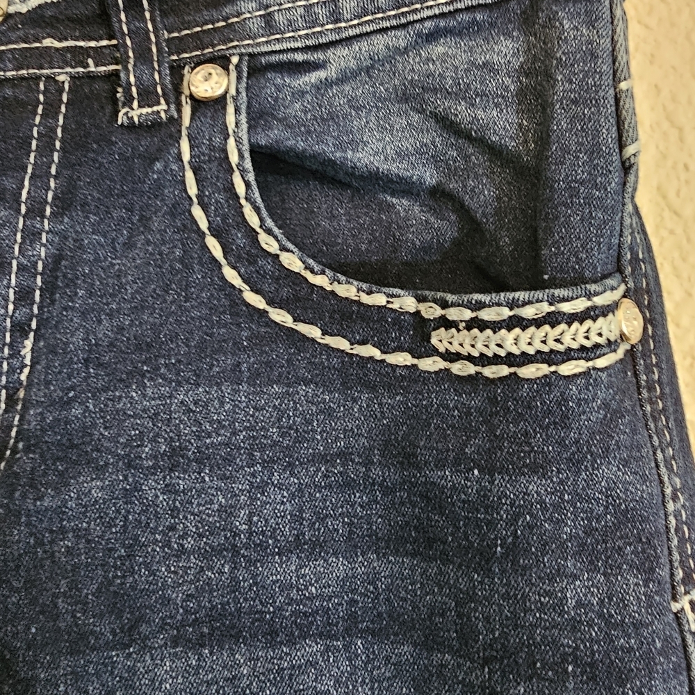 Angel Women's Deep Indigo Boot Cut Jeans - Picture 2 of 9